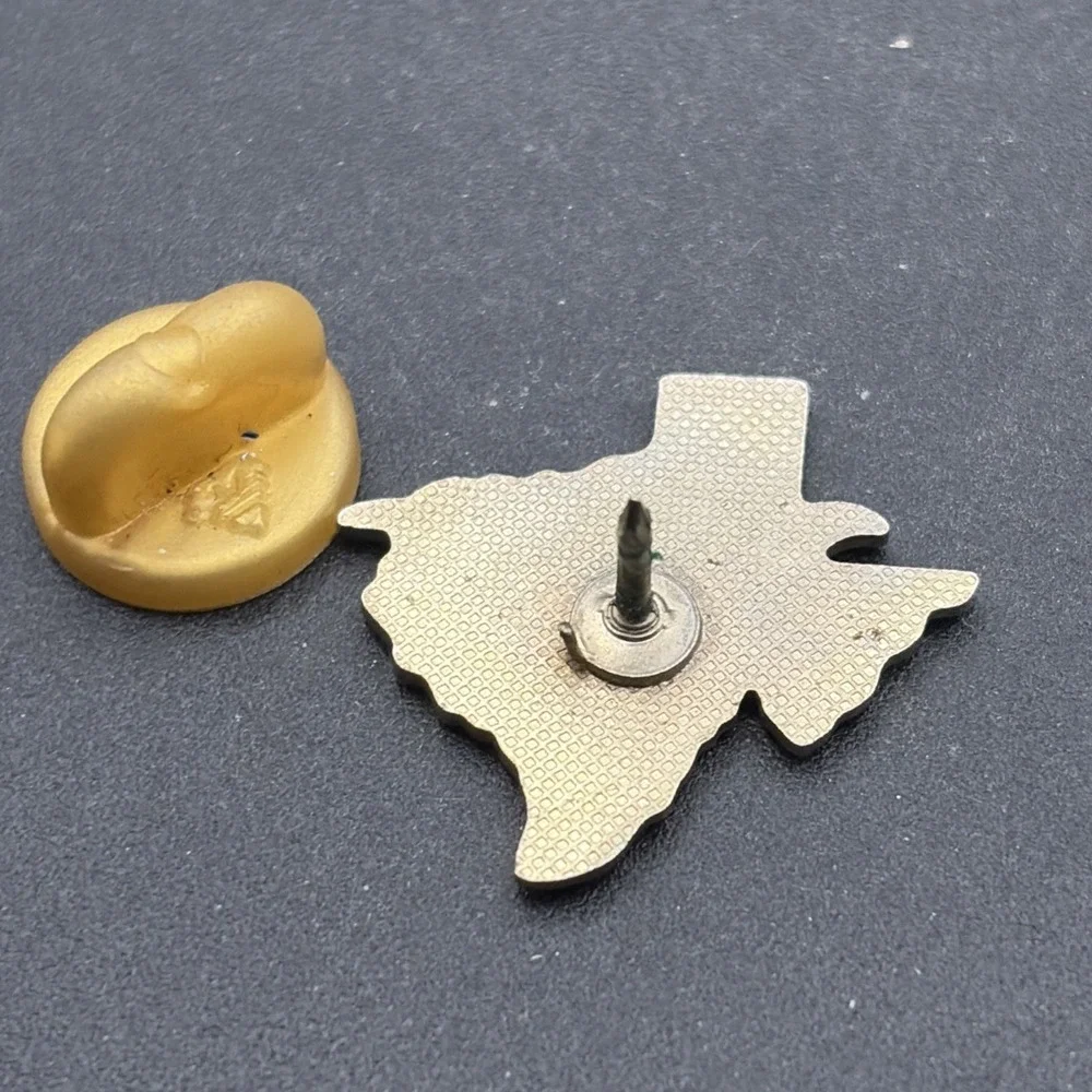Texas State Outline Longhorn Cow‎ Lapel Hat Pin